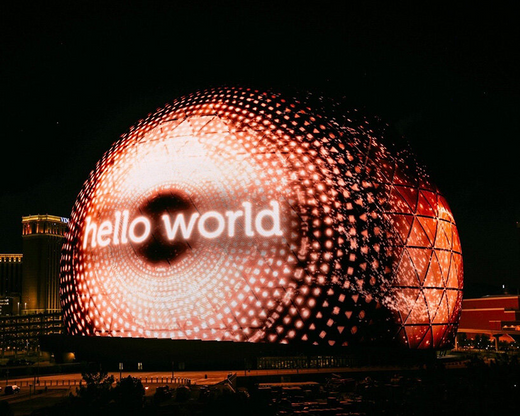 Image of The Future of LED Display is Right Here Blossoming, the Las Vegas Sphere