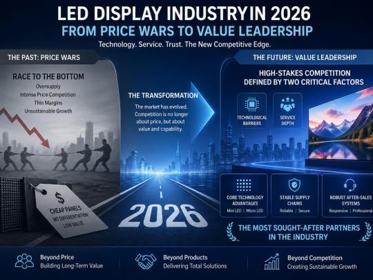 Image of The LED Display Industry in 2026: Entering the Era of “Technology Threshold + Service Depth”